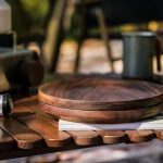 بشقاب چوبی گردویی نیچرهایک